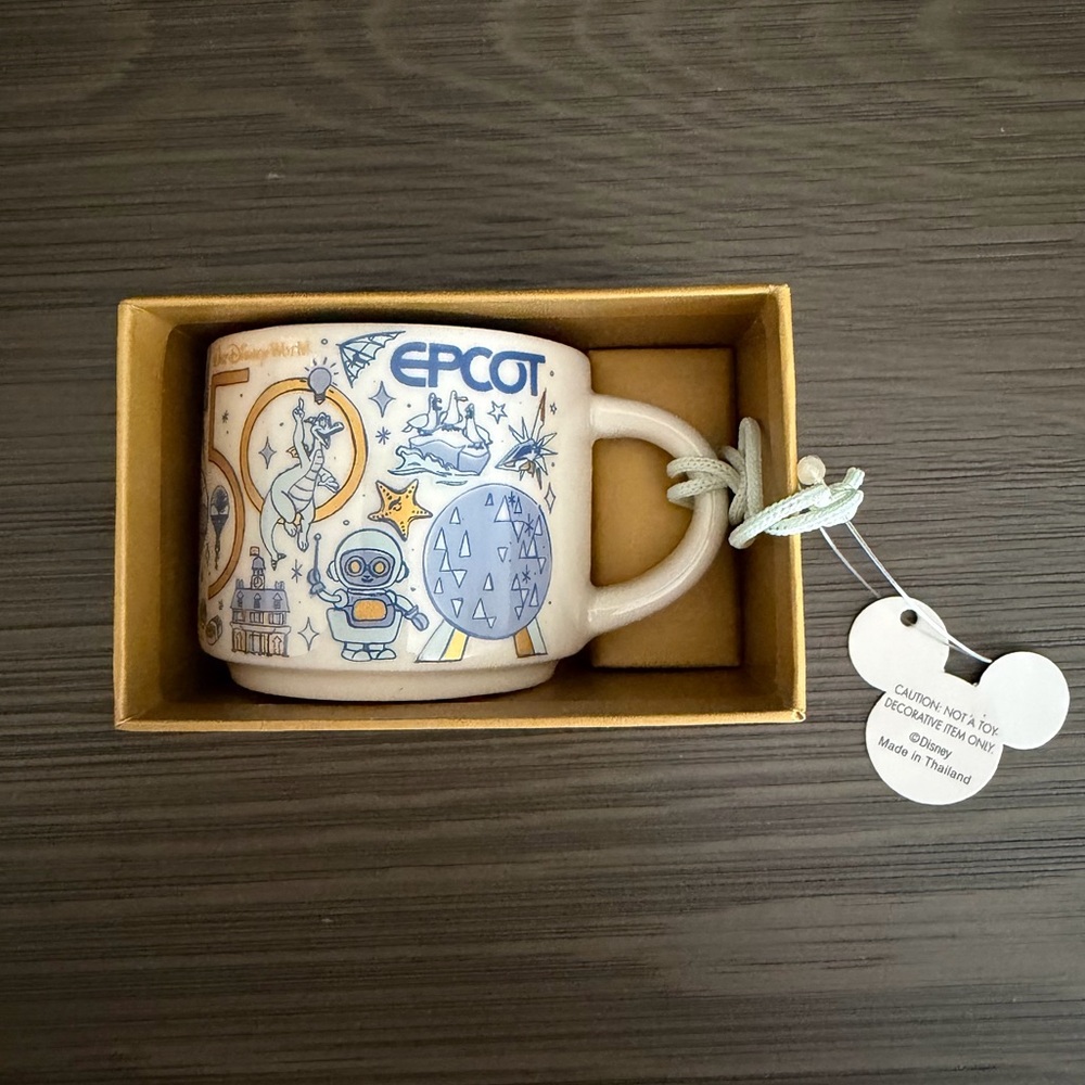 Starbucks Disney World 50th Anniversary EPCOT "Been There Series" Ornament Mug